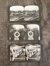 LOT OF 3 Antique 1899 American Stereograhic Co. Spanish/American War Era  picture
