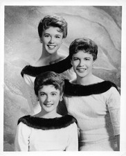 Lane Sisters 1950s Press Photo Musical Trio Group *P169b picture