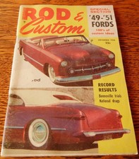 Rod & Custom Magazine November 1956 Special Section on 49' - 51' Fords picture