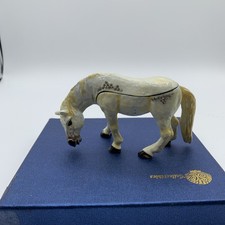 Bejeweled Champagne Pony Trinket Box NIB New picture
