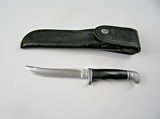 VINTAGE PRE DATE CODE 3 LINE INVERTED BUCK 105 PATHFINDER KNIFE picture
