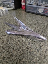 1951 Ford Hood Ornament Original Chrome, New oem Plastic Wing Insert picture