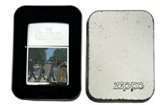 Vintage Beatles Zippo Lighter Abbey Road 1996 With Metal Box picture