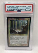 2024 MTG Blind Obedience Retro Frame Foil Serialized PSA 10 GEM MT picture