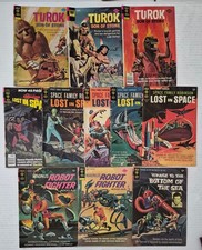 GOLD KEY Silver Age Lot ☆10 MAGNUS #37 LOST IN SPACE #29-37*TUROK #92-113* FN VG picture