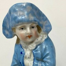Vintage KPM Style Berlin Germany Porcelain Figurine Blue Sailor picture