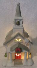 PARTYLITE THE CHURCH. PO428 Porcelain Bisque Tealight Candle Holiday picture