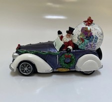 Christopher Radko Retro Roadster Snowglobe ~ Santa In Car Home For The Holidays picture