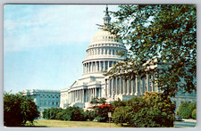 c1960s US Capitol Washington DC Stately Building Chrome Postcard picture