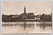 Washington MO Missouri River View c1915 Divided Back Postcard Adolph Selige picture