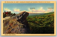 Western NC, Blowing Rock, Mt Mitchell, Grandfather Mt, Vintage Postcard picture