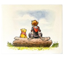 Kingdom Hearts Art Board Canvas Print Disney Square Enix Ichiban Kuji Japan picture