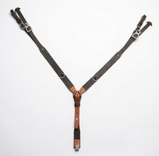 WW2 German Y-Straps Leather Suspender Combat Gear WWII Reproduction Handmade. picture