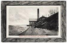 Watertown SD - Pumping Station Lake Kampseka mailed 1912 antique postcard picture