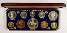 1953 Queen Elizabeth II Coronation Coin Set - Rare Plastic Holder picture