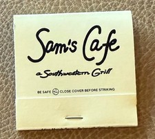 Vintage c1994 Sam’s Cafe Matchbook 100 Crescent Court Dallas TX Southwestern Gri picture