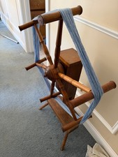 Antique Wooden Yarn Winder Historically Known As A Spinner's Weasel Or Skein Ree picture