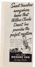 1955 Wilbur Clarks Desert Inn Las Vegas Nevada Casino Mid Century Ad picture