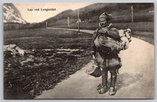 Lap at Lyngseidet Norway Sami Man Traditional Clothes Mountains C478 picture