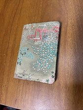 Address Book, VTG Shanghai, China, Biege Silk, New Old Stock. aged Never Used picture