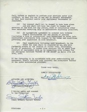 FANTASTIC ELIZABETH TAYLOR SIGNED CONTRACT 17 YEARS OLD & SIGNED MOM MGM LOEWS picture