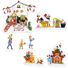 Dept 56 NEW 2026 GRINCH VILLAGE SET  Candy Cane & Crew, Max's Sleigh, Who Friend picture