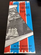 Constitution Square state park vintage brochure Kentucky ww picture