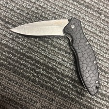 Kershaw 1830 Black Plain Edge Blade Folding Pocket Knife With Clip picture