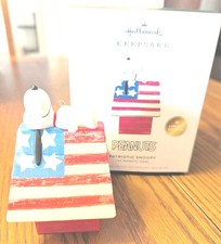 Peanuts Patriotic Snoopy Hallmark Limited Edition 2026 Ornament NIB  picture