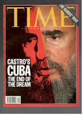 Fidel Castro Cuba 1993 Time Cover 1 Original Page picture