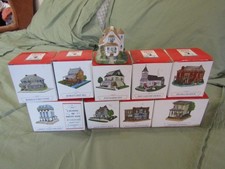 Vintage lot of 10 Liberty Falls Houses 9 in Boxes Church, Barber, Mayor, Etc... picture