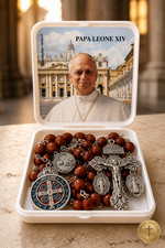 Authentic Vatican Blessed Rosary from Rome – Italian Catholic Prayer Beads picture