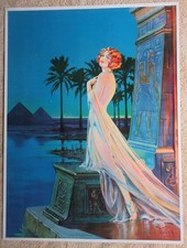 ORIGINAL 1930's ART DECO CALENDAR LITHO
