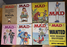 VINTAGE MAD MAGAZINE COMPLETE 1966 SET 8 PCS 100 101 102 103 104 105 106 107 picture