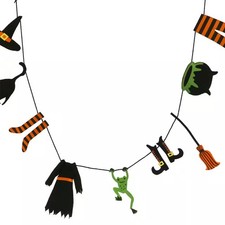 Ashland Brand Witch Laundry Line Halloween Garland 6