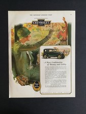 Vintage 1929 Chevrolet Full Page Original Print Ad picture