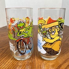2 McDonalds Vintage 1981 The Great Muppets Caper Glasses Kermit / Fozzie / Gonzo picture