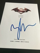 ZACH SNYDER SIGNED AUTOGRAPH MOVIE SCRIPT BATMAN SUPERMAN MAN OF STEEL COA X1 picture