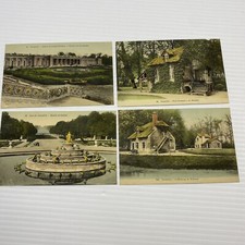 Versailles Petit Trianon Le Boudoir Hameau Gardens Park Lot of 4 Postcard Set 30 picture