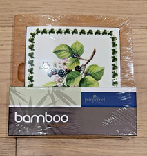 Portmeirion POMONA BAMBOO TRIVET BLACKBERRY NIB picture