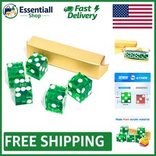 High Precision 19mm Vegas Casino Dice Set of 5 with Serialized Numbers & Edges picture