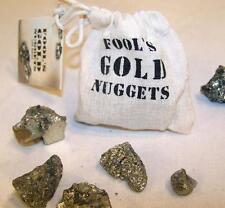 BAG OF PYRITE FOOLS GOLD NUGGETS rocks stones tricks pranks fake treasure NEW picture