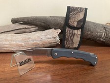 Buck Knife 426 - Vintage (1987) Bucklite Work-Man Gray Frame Camo Sheath *Clean* picture