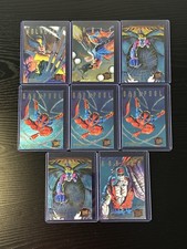 1994 Fleer Ultra X-Men Hunters & Stalkers Wolverine Deadpool Cable Lot Of 8 picture