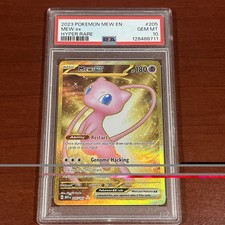 Pokémon 151 #205 Mew EX PSA Gem Mint 10 * Gold Hyper Rare * picture