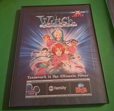 W.I.T.C.H. Toon Disney Jetix Vintage Framed Print Ad 2005 8.5x11 picture