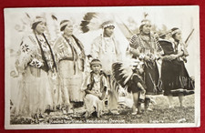 Vintage RPPC Postcard Pendleton Round Up Time Oregon Native American Smith picture
