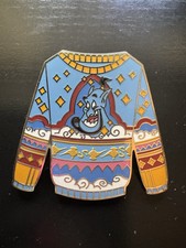 Disney Pin 2023 DLR Holiday Ugly Christmas Sweater Mystery Box Genie Aladdin LR picture