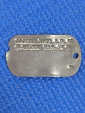 WWII Dog Tag, Cooper, John J.B. Jr, 1942/43 Tetanus Date picture