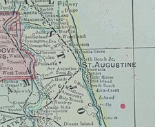 Vintage 1905 FLORIDA Map 14